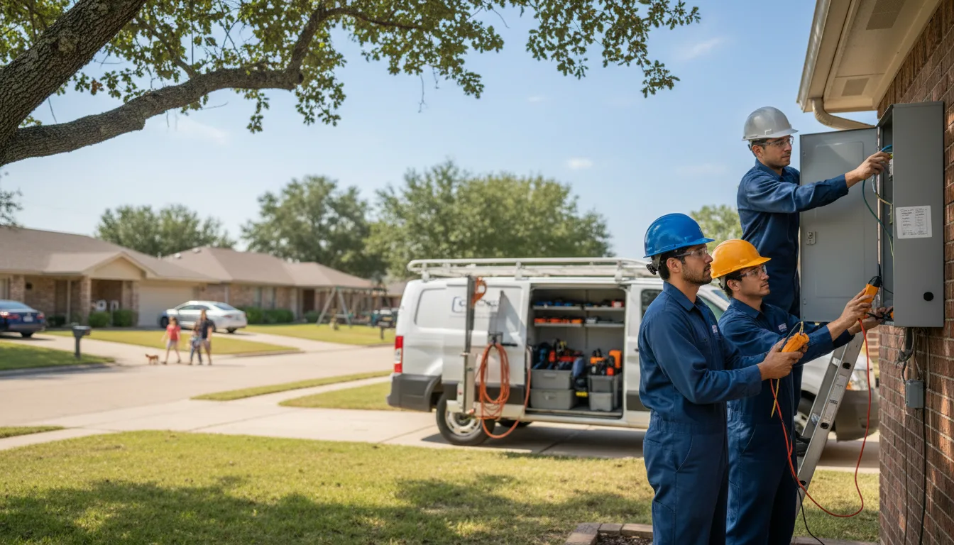 Certified electrician providing emergency electrical services in Liebenthal, KS